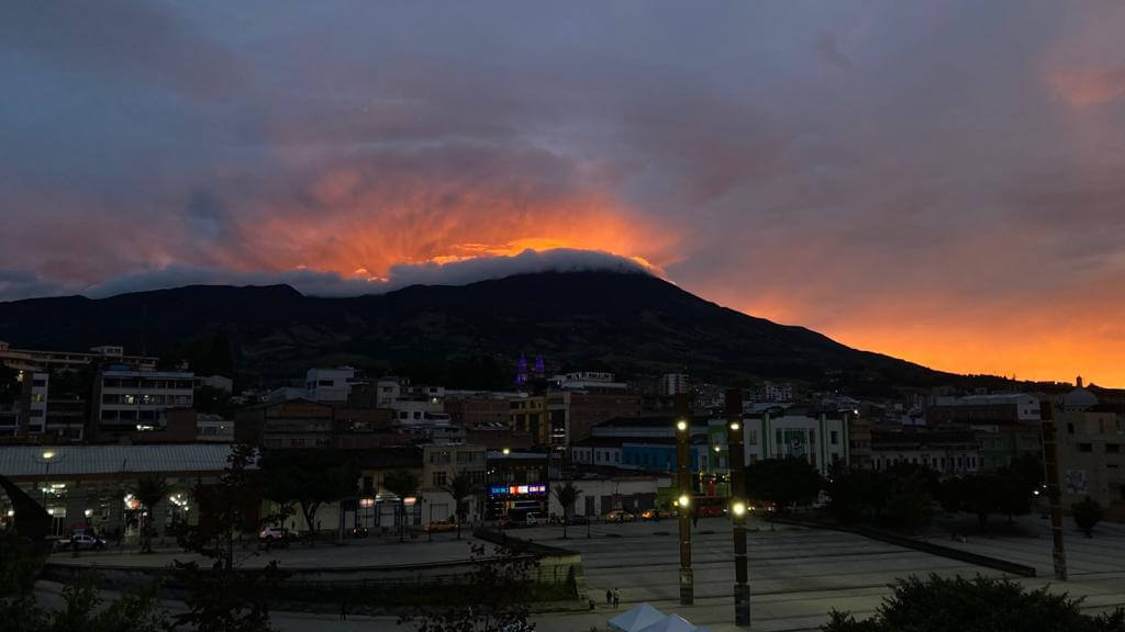 pasto colombia atardecer